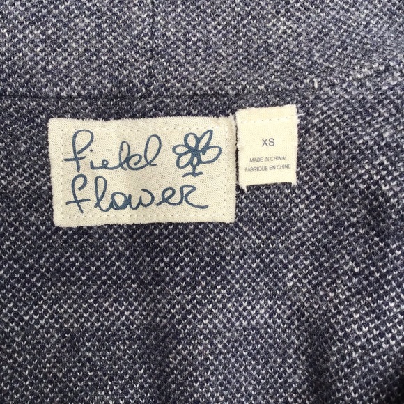 Field Flower Hooded Wool Sweater Coat - Picture 5 of 6